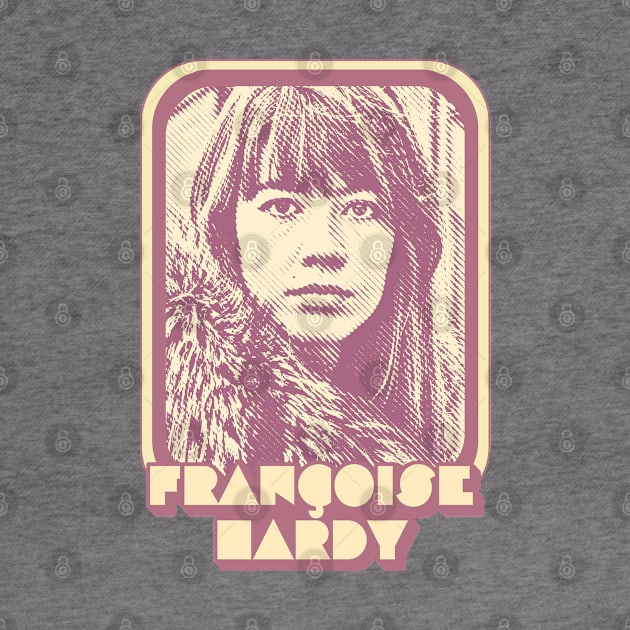 Francoise Hardy / Retro Francophile Design by DankFutura